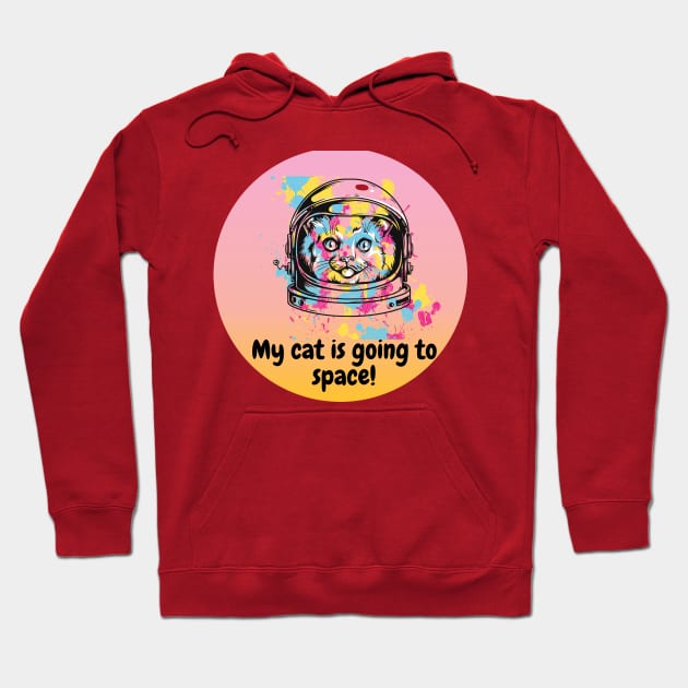 my cat is going to the space Hoodie by Newlookal